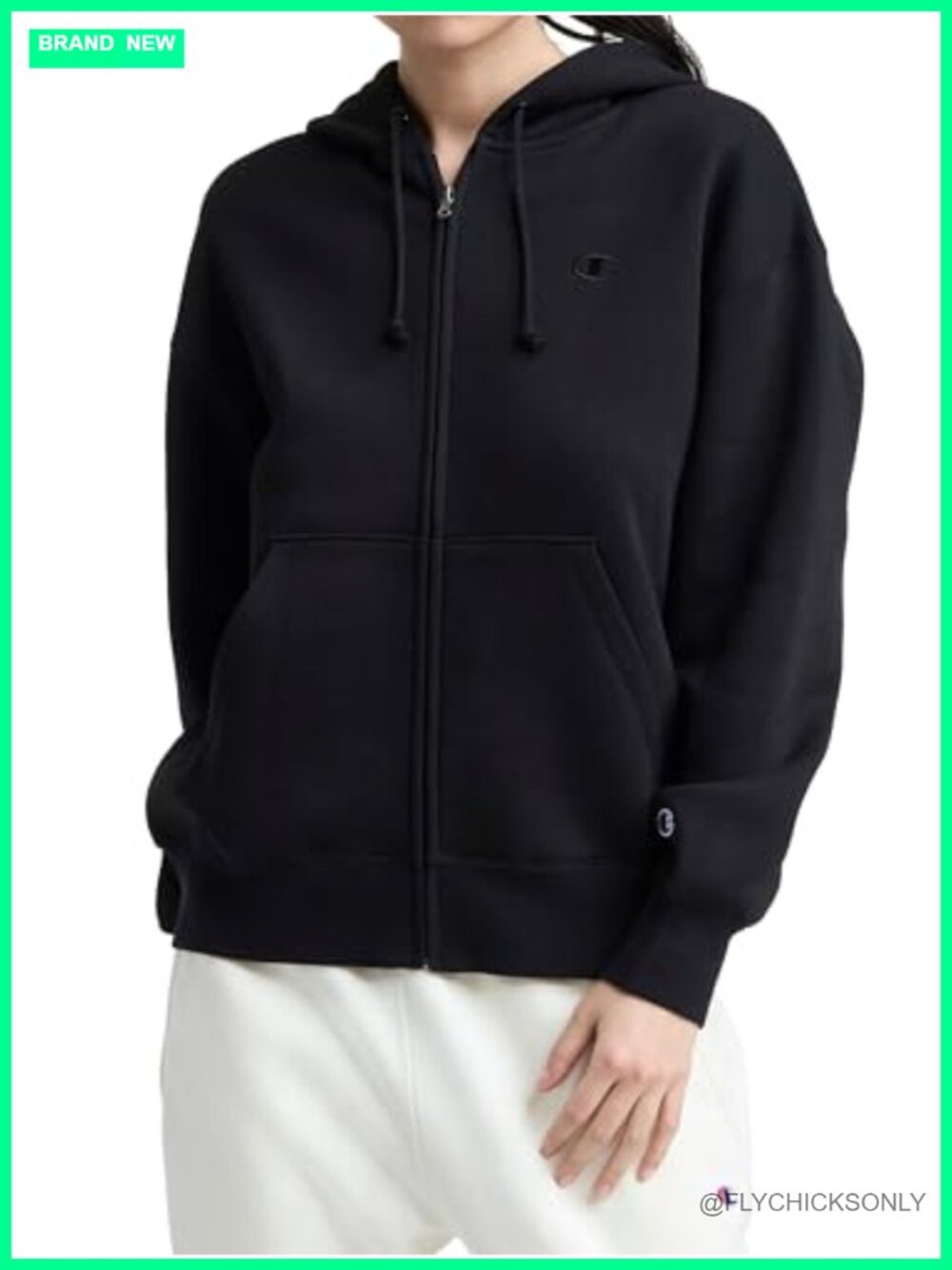 Powerblend Fleece Zip-Up Hoodie Standard Fit Long Sleeve Activewear